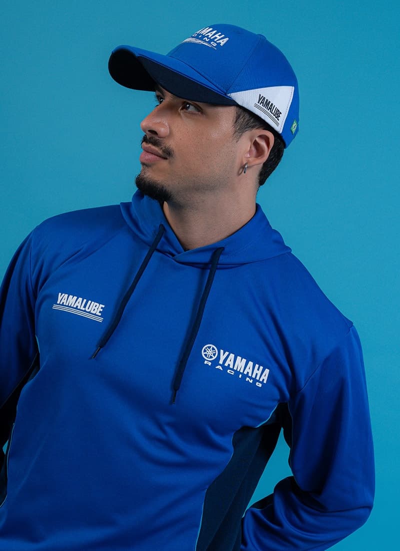 Bone Yamaha Racing New Recortes Azul